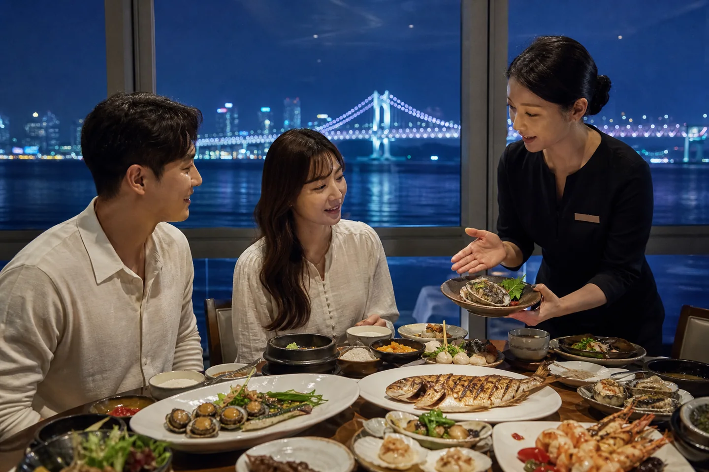 광안리 프리미엄 해산물 디너 코스